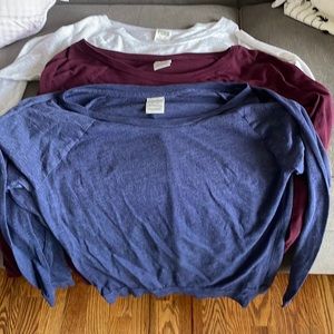 Victoria’s Secret PINK long sleeved shirts (3) XS